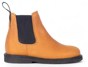 Angulus Laars - Angulus Kinderschoenen - Cognac | Chelsea boot with Logo tape