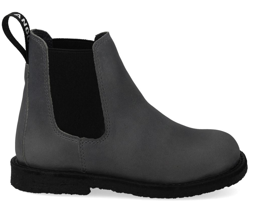 Angulus Laars - Angulus Kinderschoenen - Grijs | Chelsea boot with Logo tape