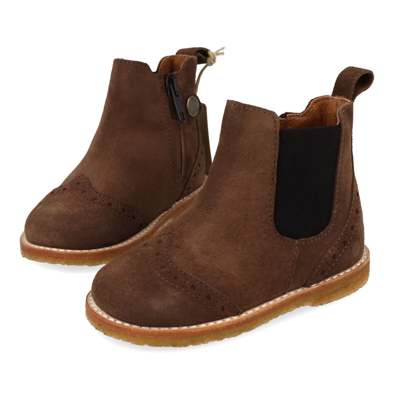 Angulus Laars - Angulus Kinderschoenen - Taupe | Classic beginner chelsea boot
