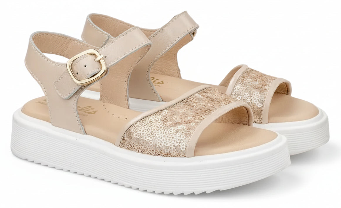 Beberlis Sandaal - Beberlis Kinderschoenen - Goud | 25118-A.jpg