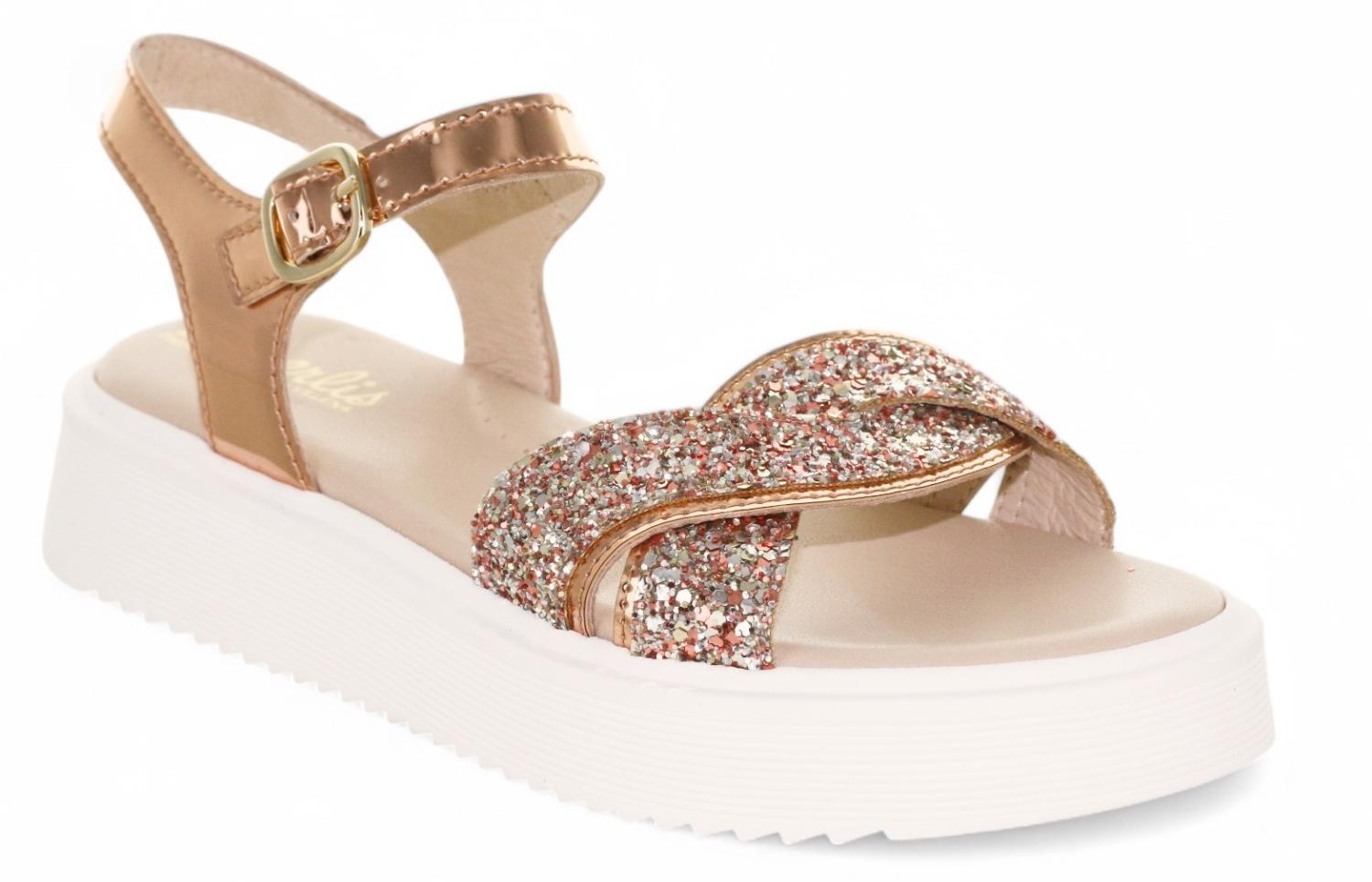 Beberlis Sandaal - Beberlis Kinderschoenen - Goud | 25128-D