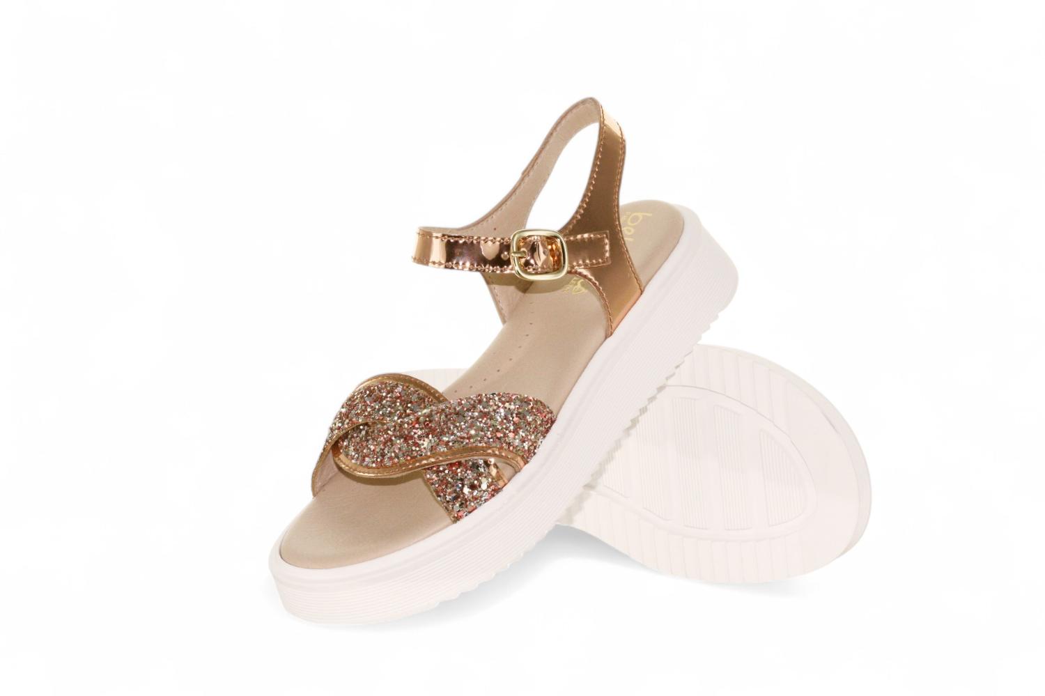 Beberlis Sandaal - Beberlis Kinderschoenen - Goud | 25128-D