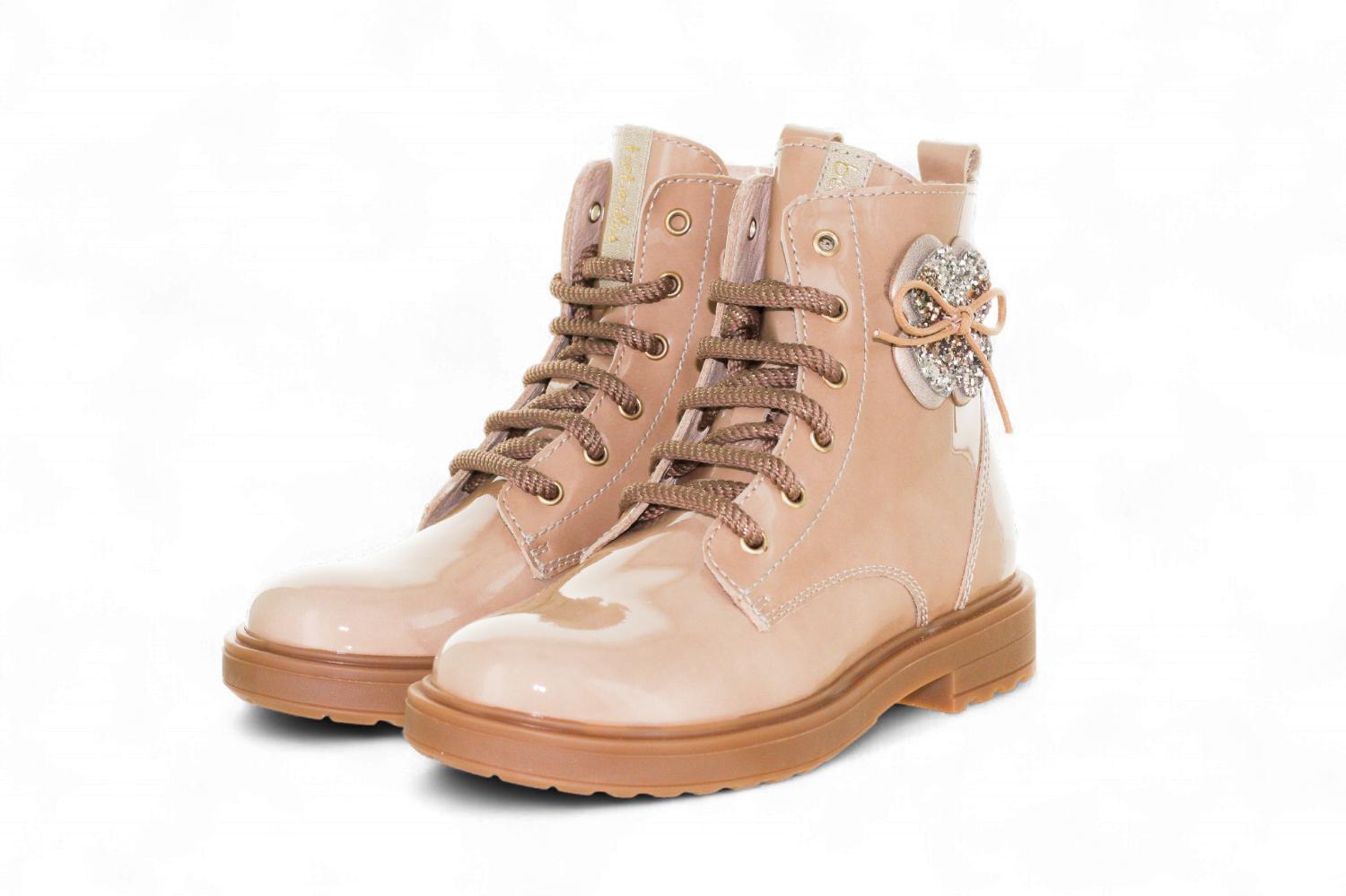 Beberlis Veterboot - Beberlis Kinderschoenen - Beige | 24209-W25