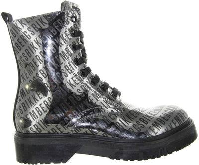Bottes à lacets Bikkembergs - Chaussures pour enfants Bikkembergs - Argent | 20648 filles