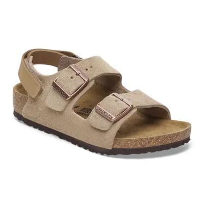 Birkenstock Slipper - Birkenstock Kinderschoenen - Taupe | Milano AS Taupe Suede