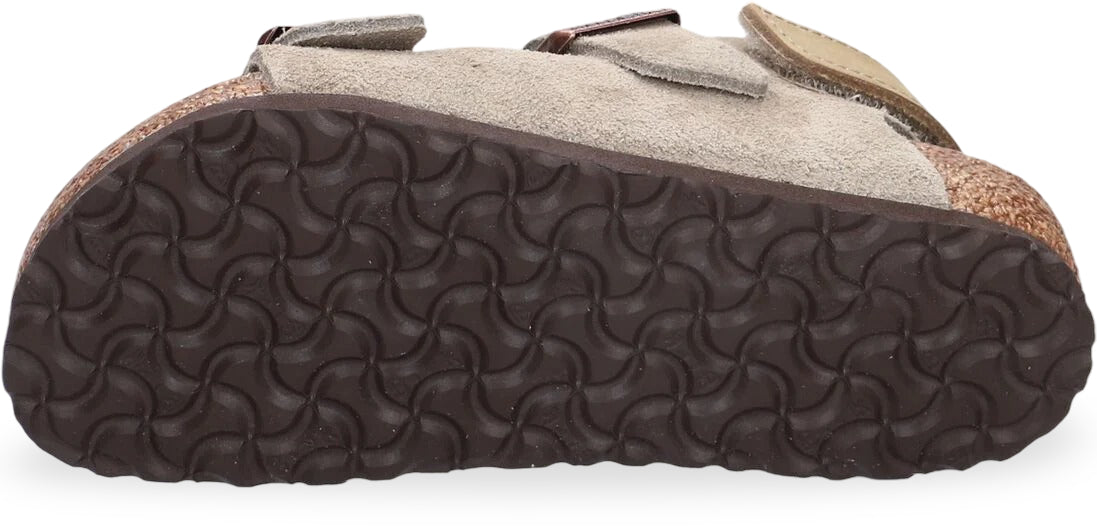 Birkenstock Slipper - Birkenstock Kinderschoenen - Taupe | Milano AS Taupe Suede