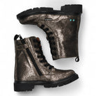 BunniesJR Veterboot - Bunnies Jr. Kinderschoenen - Zilver | Saar Sterk