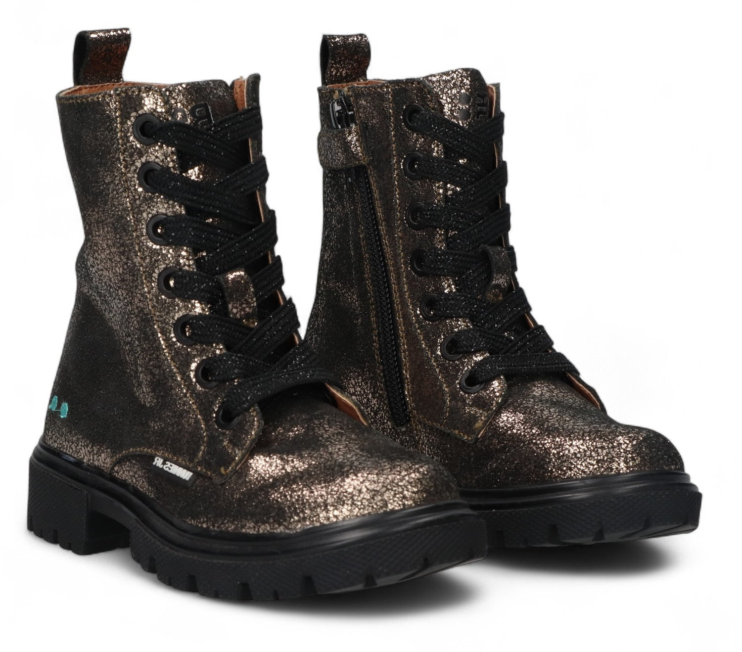 BunniesJR Veterboot - Bunnies Jr. Kinderschoenen - Zilver | Saar Sterk