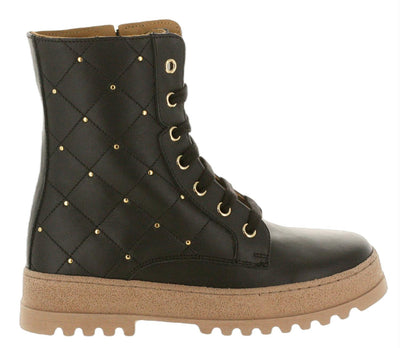 Botte à lacets Cherie - Chaussures pour enfants Cherie - Noir | 2355