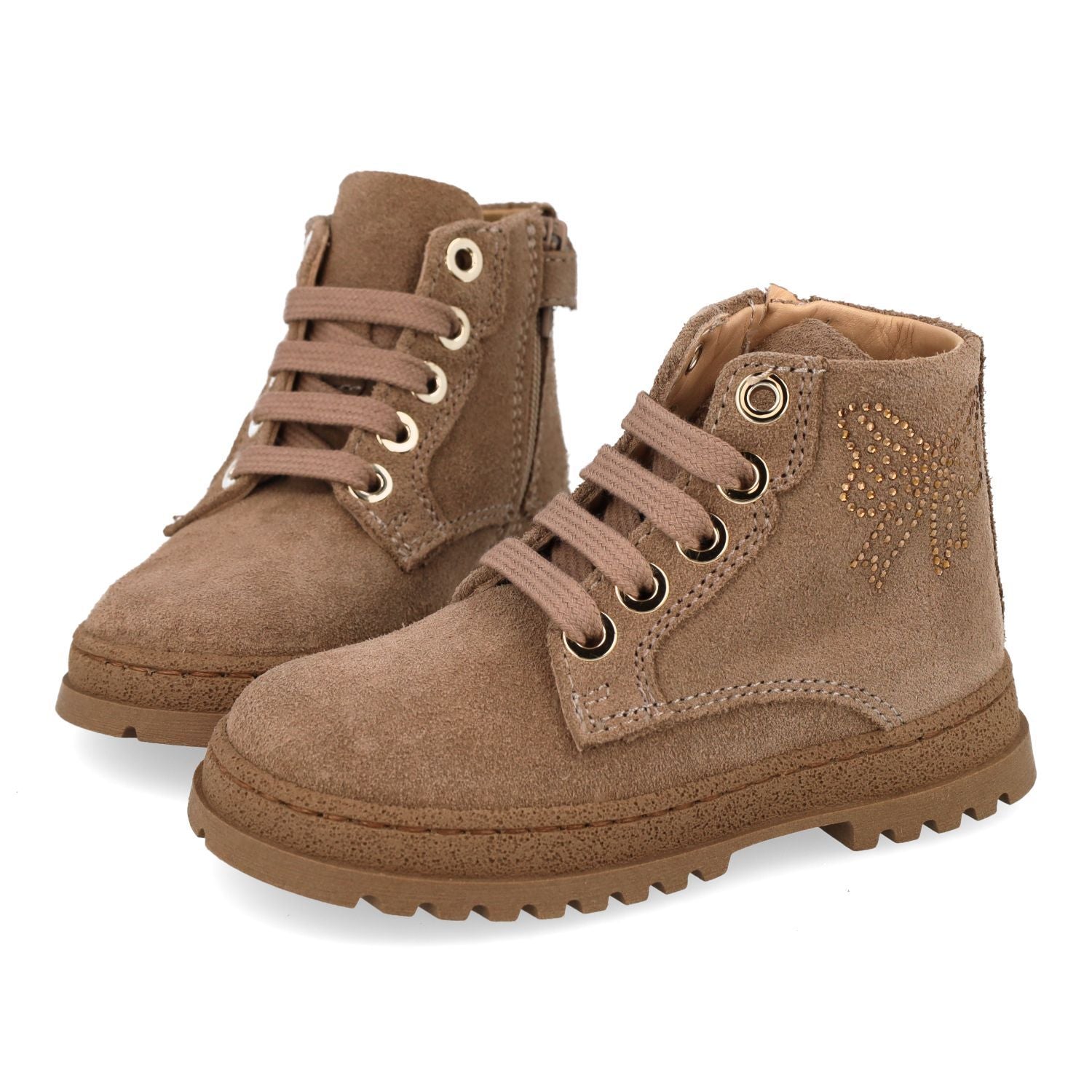 Cherie veterboot - Cherie Kinderschoenen - Taupe | 0288