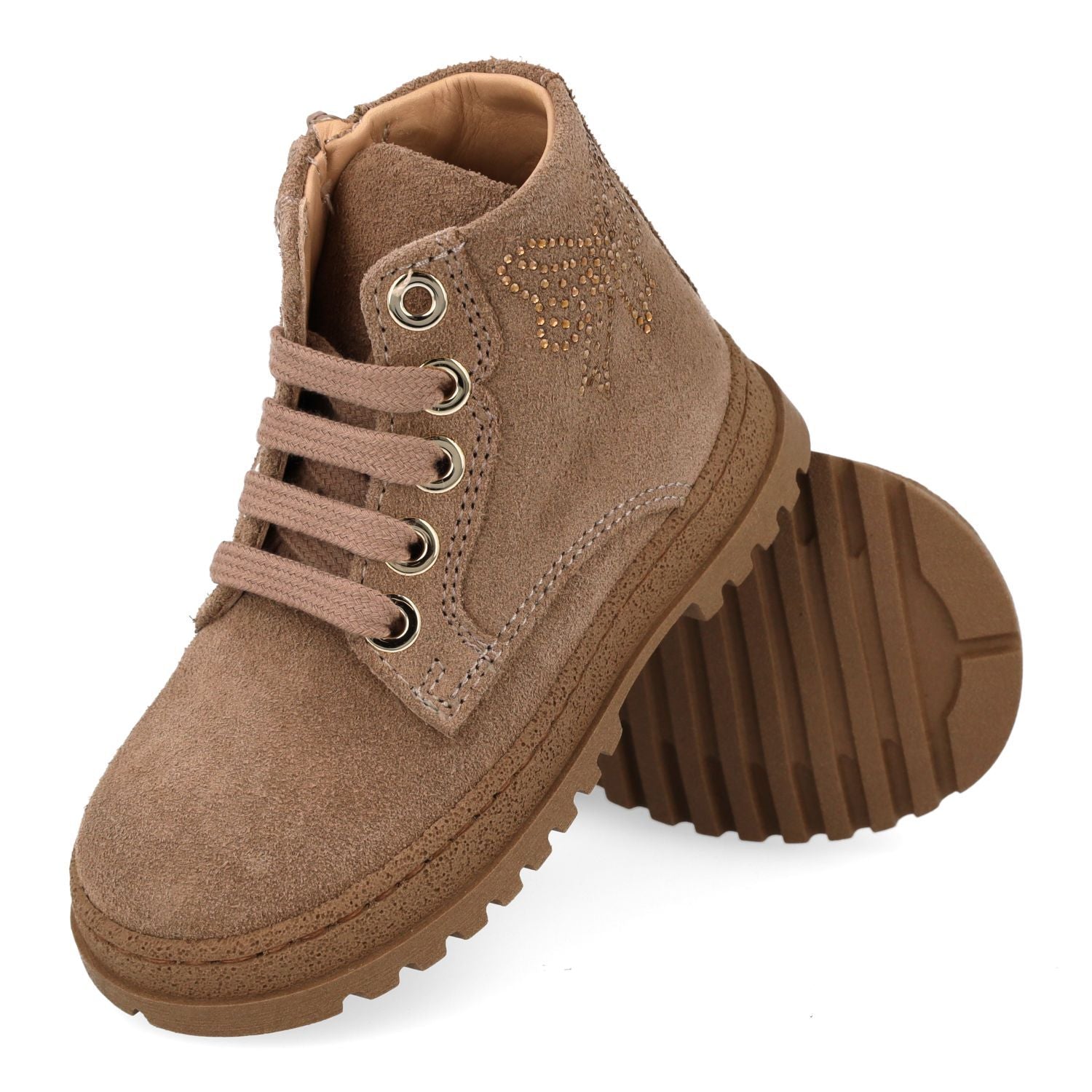 Cherie veterboot - Cherie Kinderschoenen - Taupe | 0288