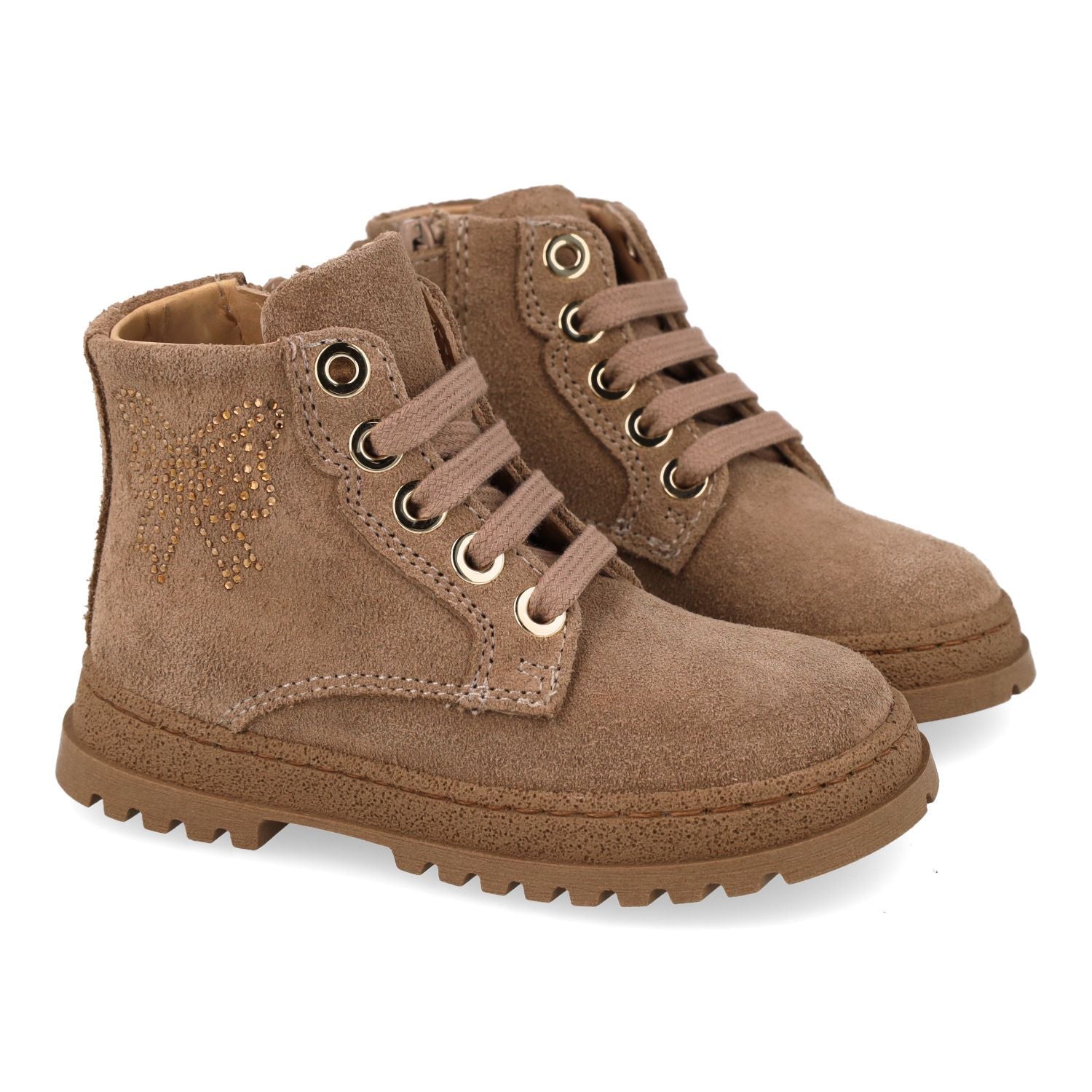 Cherie veterboot - Cherie Kinderschoenen - Taupe | 0288