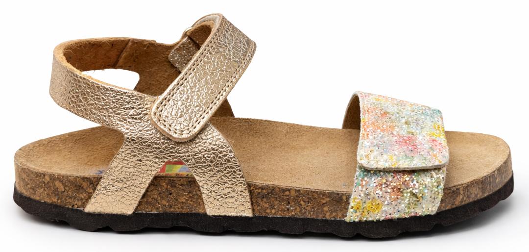 Chili Sandaal - Chili Kinderschoenen - Goud | Flowers 3
