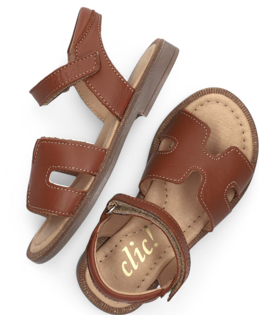 Clic Sandaal - Clic! Kinderschoenen - Cognac | Hermes
