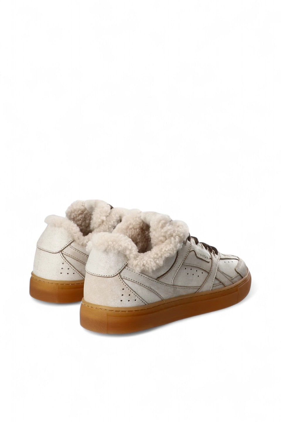Copenhagen Studios Sneaker - Copenhagen Studios Damesschoenen - Creme | CPH160 Vintage Teddy Leather Cream