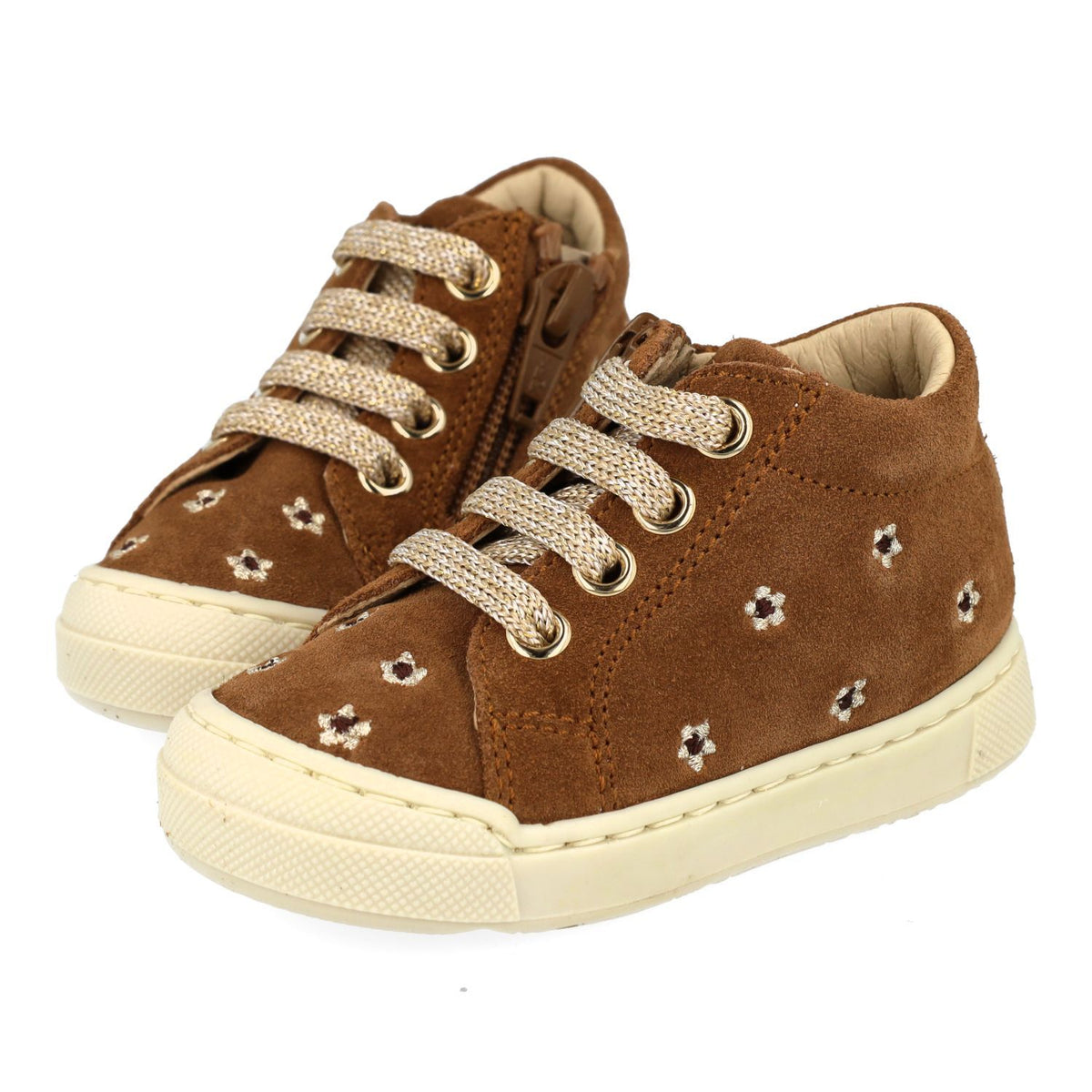 Falcotto Sneaker - Falcotto By Naturino Kinderschoenen - Bruin | Snopes Embr Suede