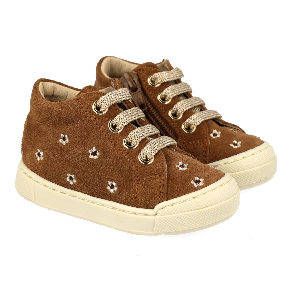 Falcotto Sneaker - Falcotto By Naturino Kinderschoenen - Bruin | Snopes Embr Suede