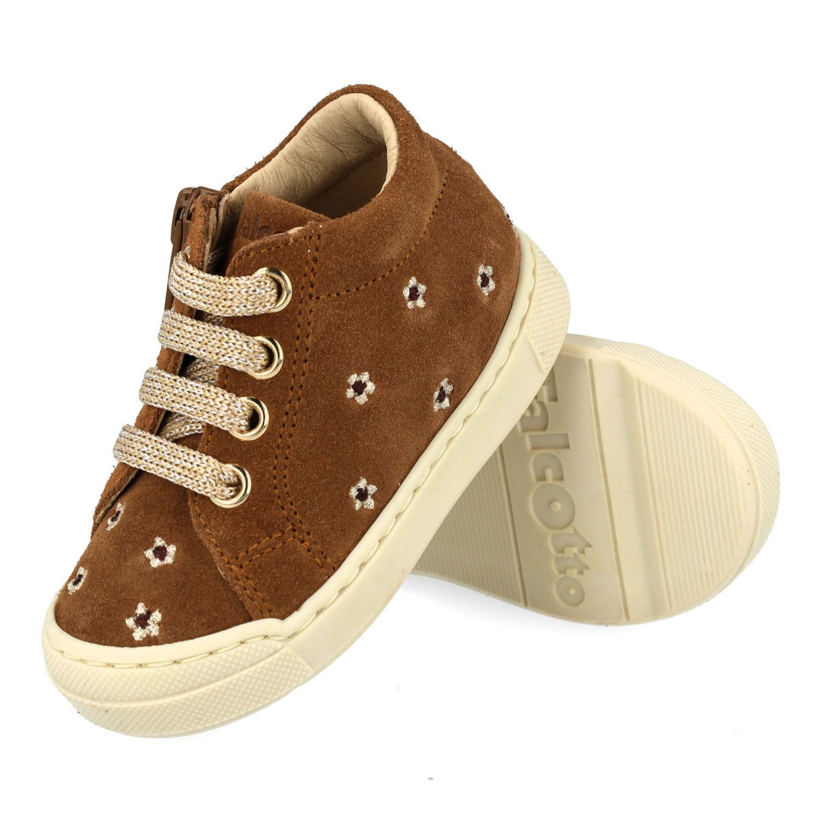 Falcotto Sneaker - Falcotto By Naturino Kinderschoenen - Bruin | Snopes Embr Suede