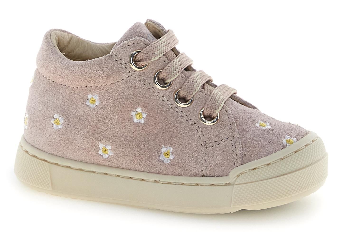 Falcotto Sneaker - Falcotto By Naturino Kinderschoenen - Roze | Snopes Embr Daisies zip