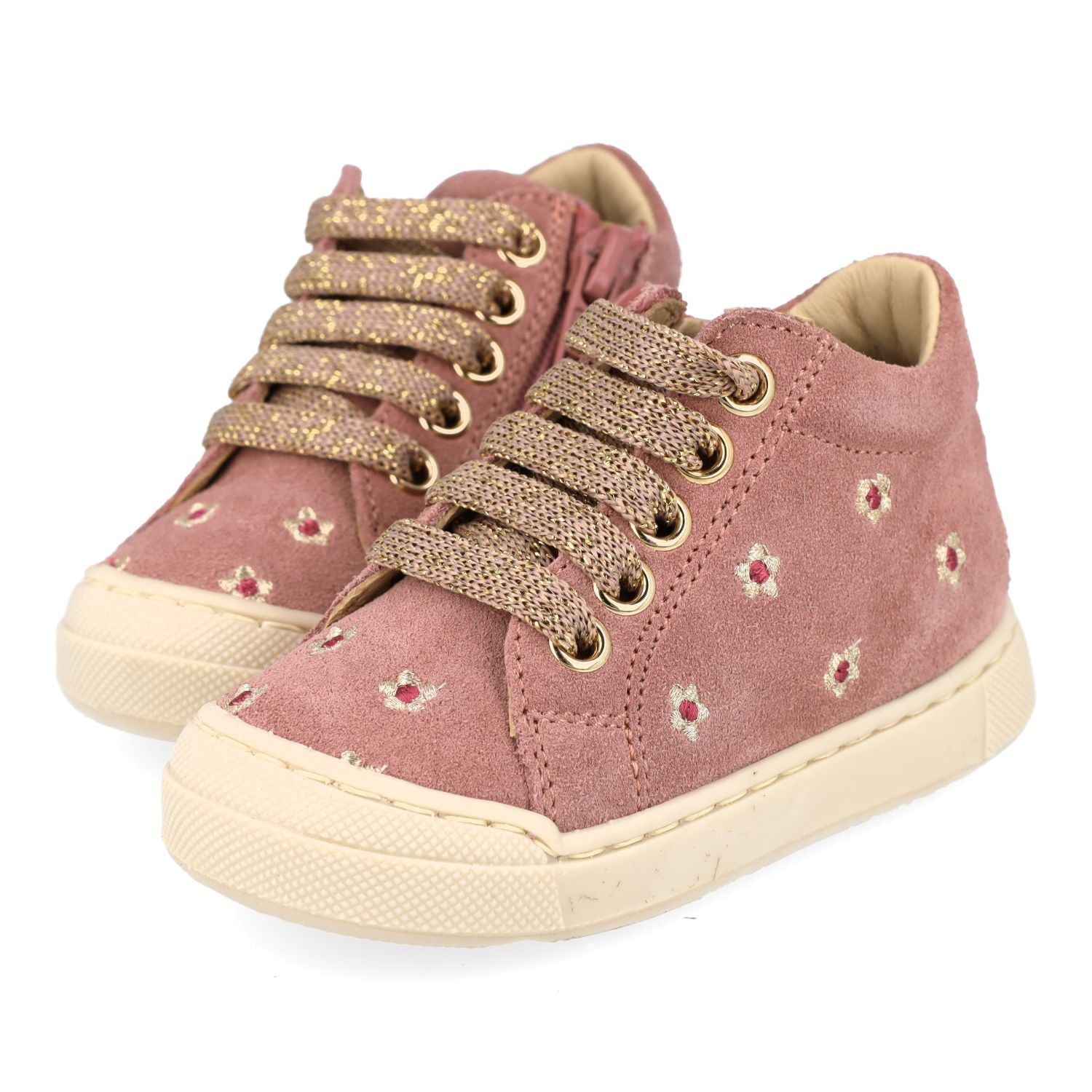 Falcotto Sneaker - Falcotto By Naturino Kinderschoenen - Roze | Snopes Embr Suede