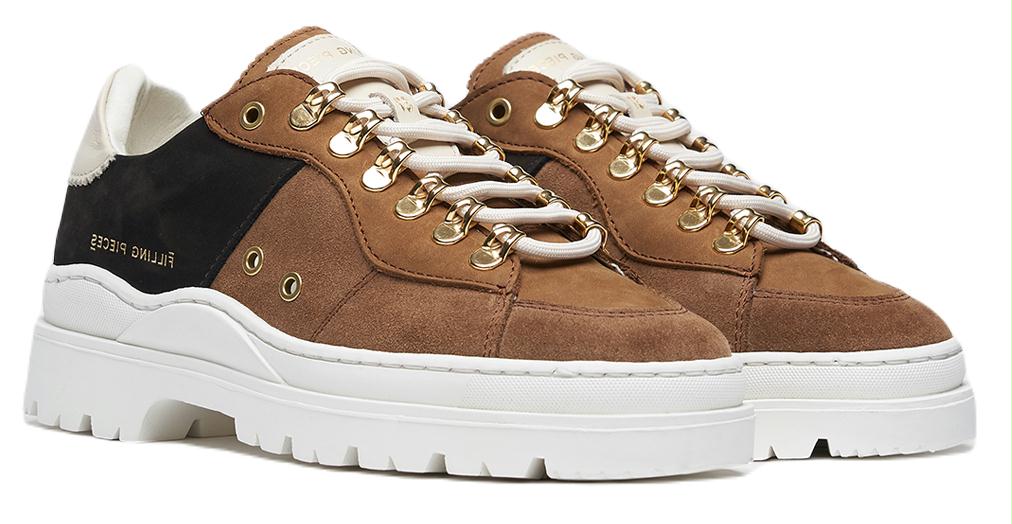 Filling Pieces Sneaker - Filling Pieces Damesschoenen | Court Serrated Topaz Brown