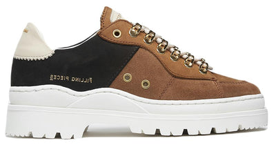 Baskets Filling Pieces - Chaussures Filling Pieces pour femmes - Marron | Topaze brune dentelée