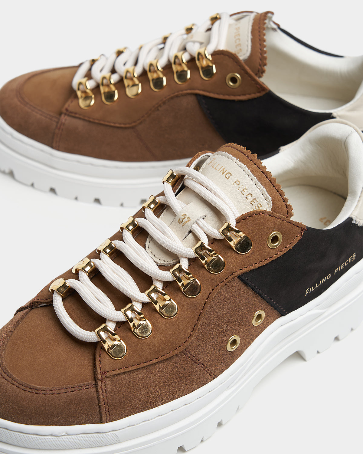 Filling Pieces Sneaker - Filling Pieces Damesschoenen | Court Serrated Topaz Brown