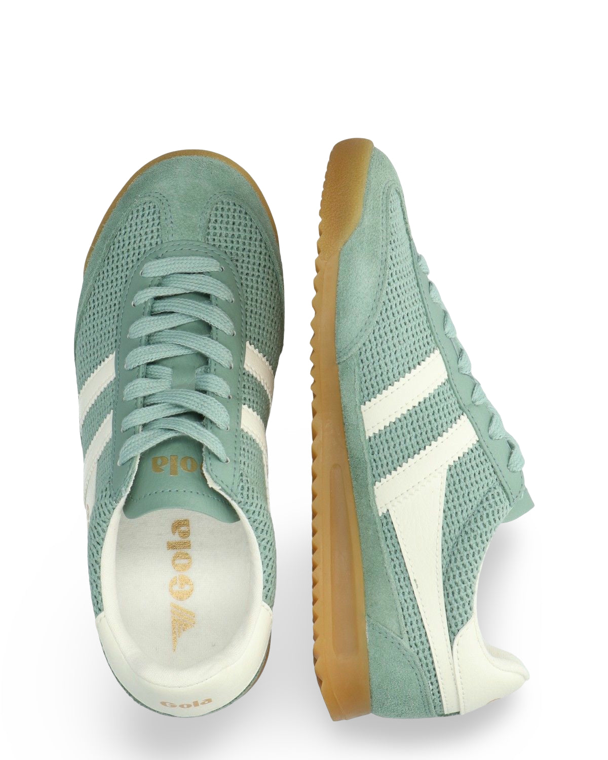 Gola Sneaker - Gola Kinderschoenen - Groen | Tornado Zephyr Trainer Green Mist Off White