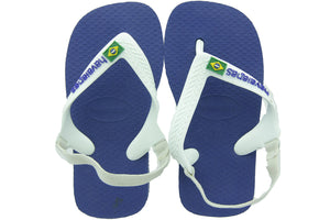 Havaianas Baby Brasil Logo - Havaianas Kinderschoenen | Blauw WIt