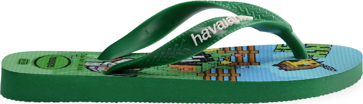 Havaianas Slipper - Havaianas Kinderschoenen - Groen | Minecraft FC
