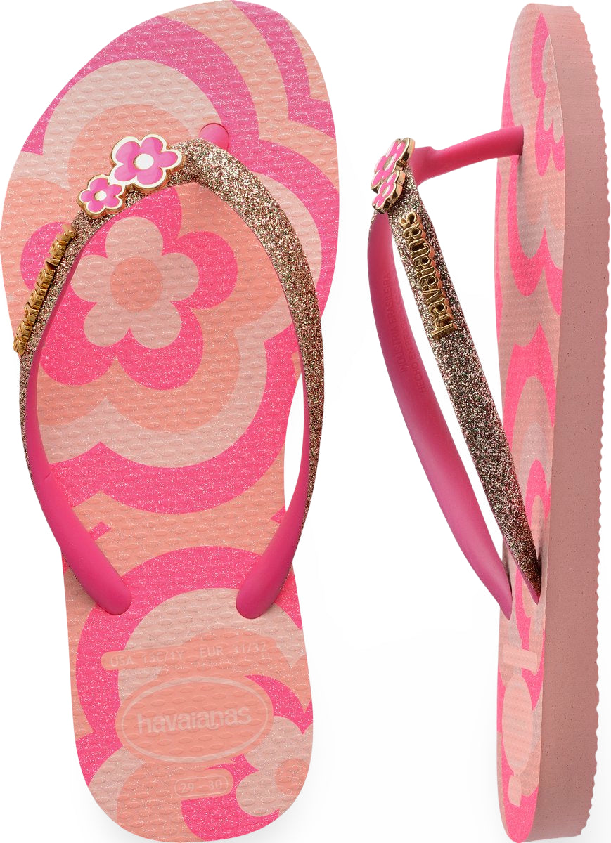 Havaianas Slipper - Havaianas Kinderschoenen - Roze | Slim Glitter 2 FC