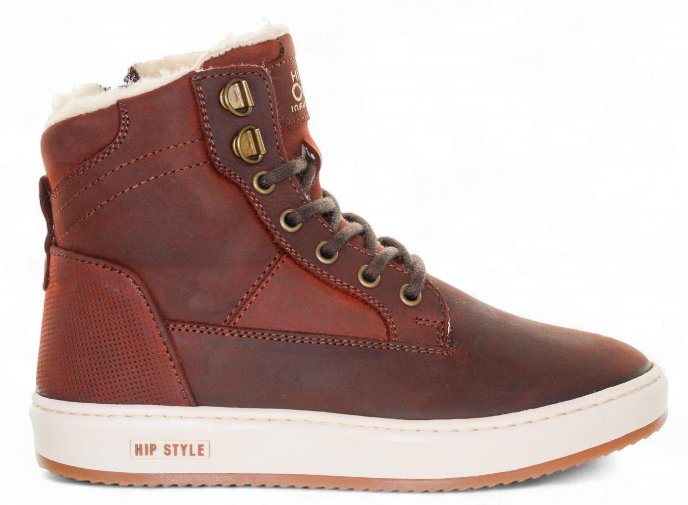 Hip Sneaker - Hip Kinderschoenen - Cognac | H2153 Warm Wol Gevoerd