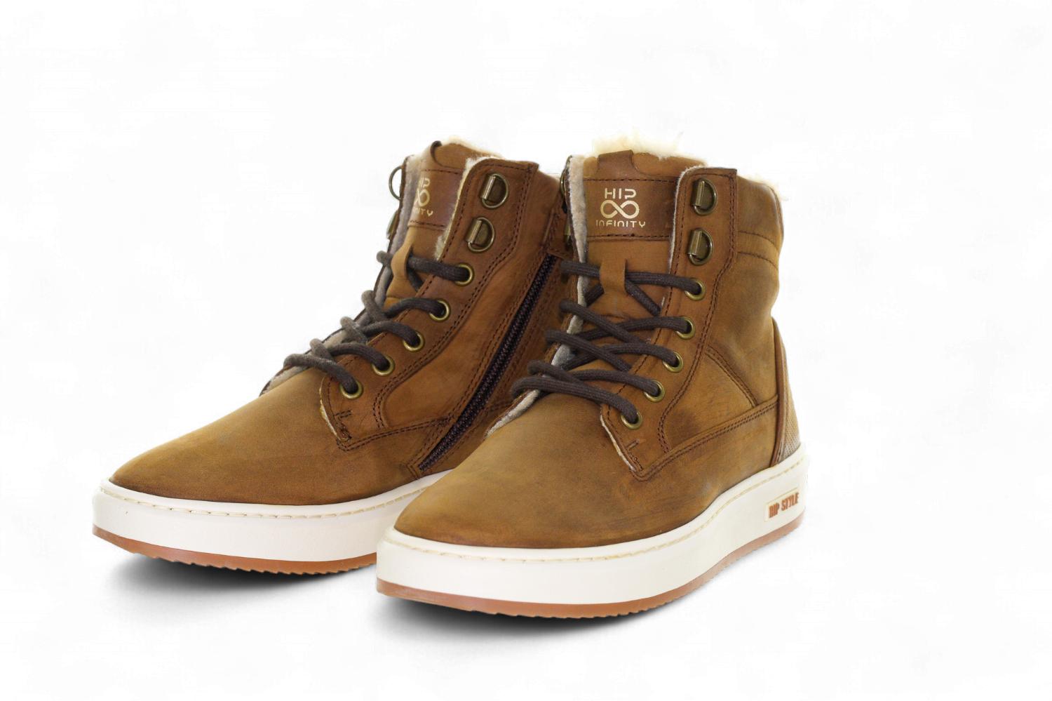 Hip Sneaker - Hip Kinderschoenen - Naturel | H2153 Warm Wol Gevoerd