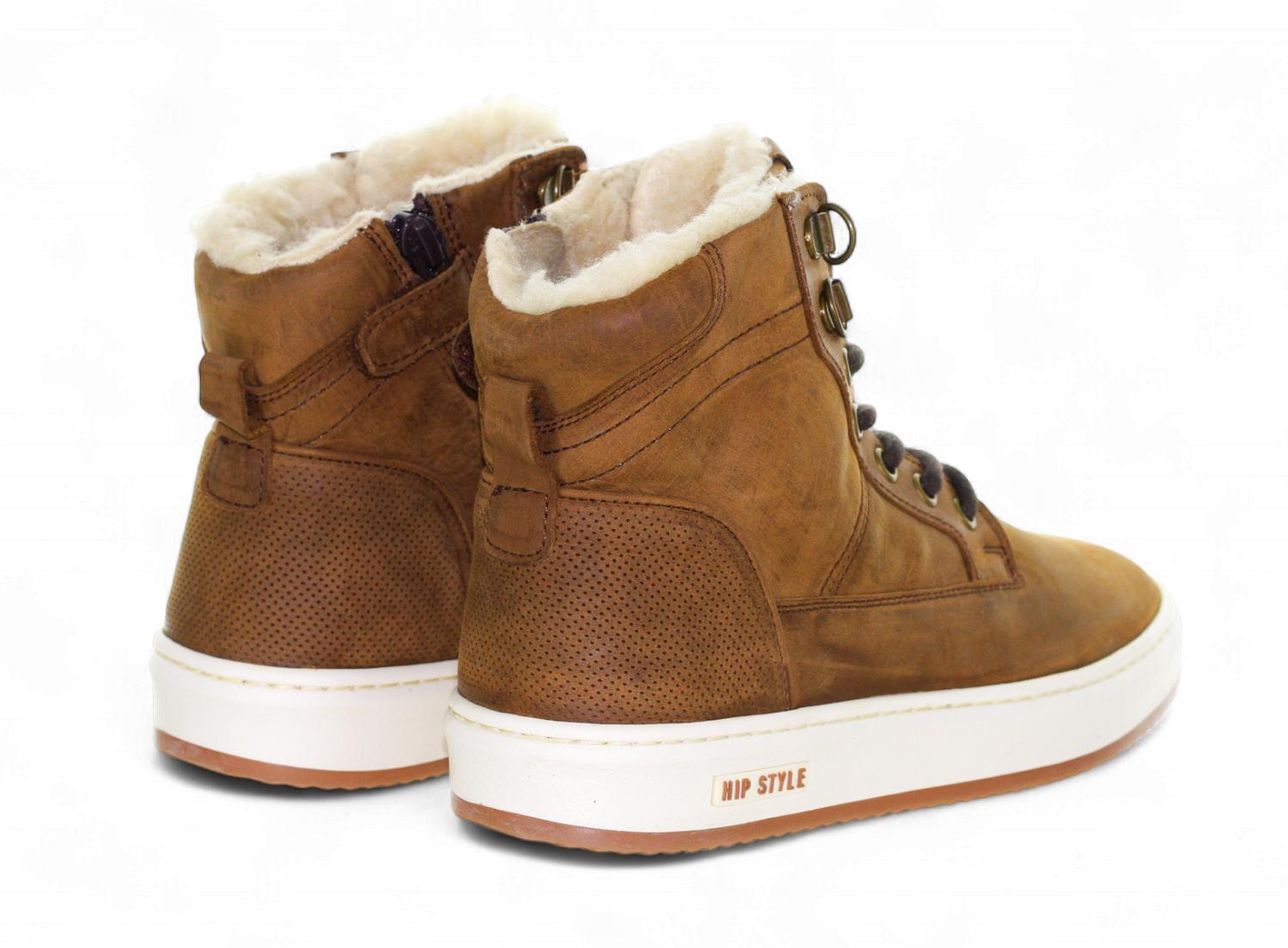 Hip Sneaker - Hip Kinderschoenen - Naturel | H2153 Warm Wol Gevoerd