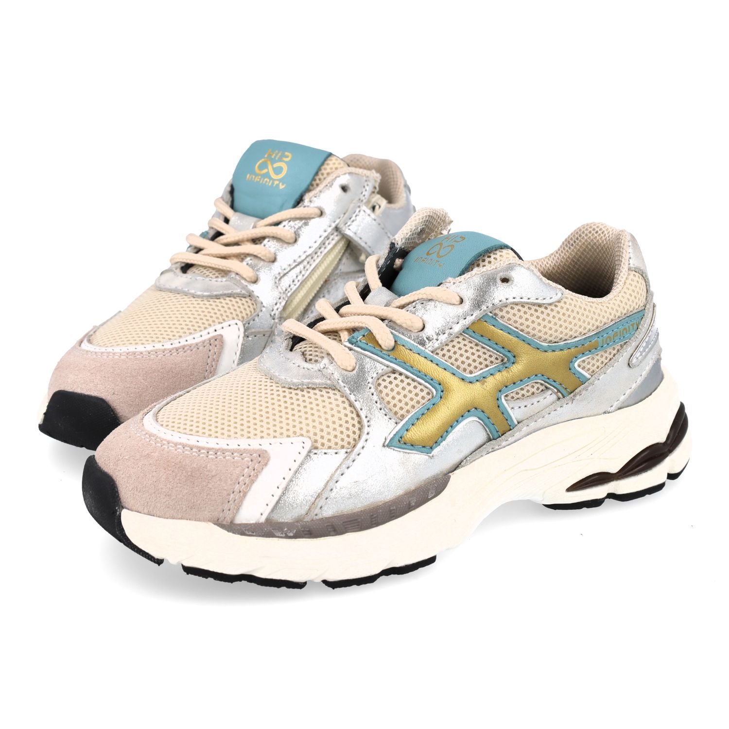 Hip Sneaker - Hip Kinderschoenen - Zilver | H1161
