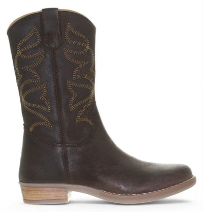 Botte western tendance - Chaussures pour enfants tendance - Marron | H1175