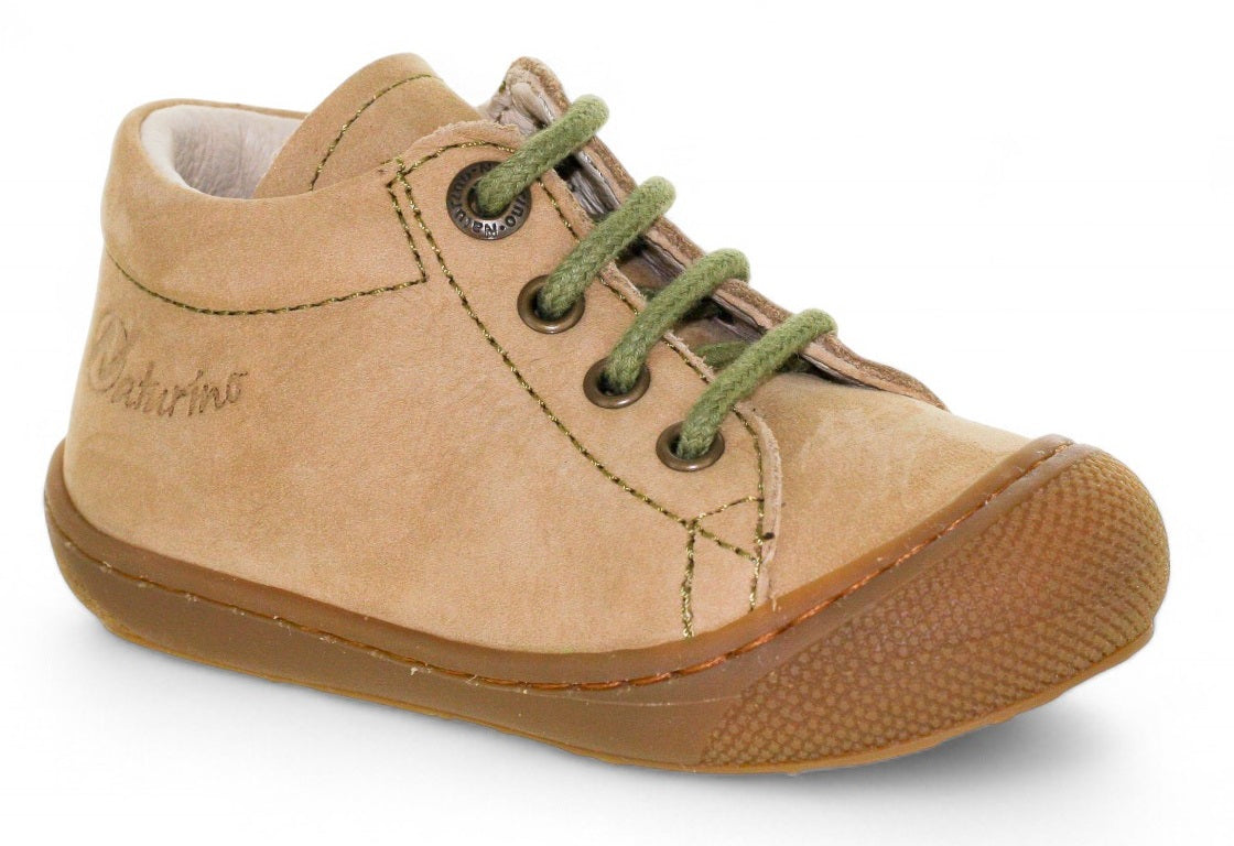 Naturino Babyschoen - Falcotto By Naturino Babyschoenen - Sand | Cocoon Soft Sand Olive