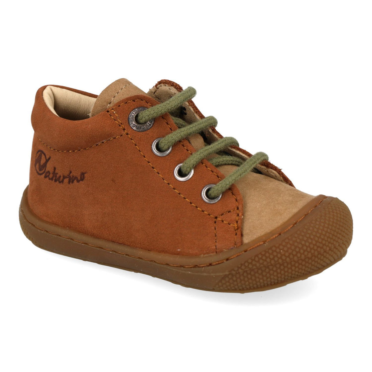 Naturino Babyschoen - Naturino Babyschoenen - Bruin | Cocoon Suede Brown sand olive