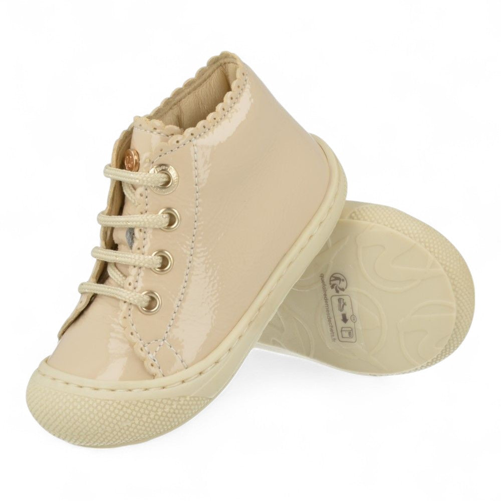 Naturino Babyschoen - Naturino Babyschoenen - Ecru | Cocoon Cottins Nappa Bone