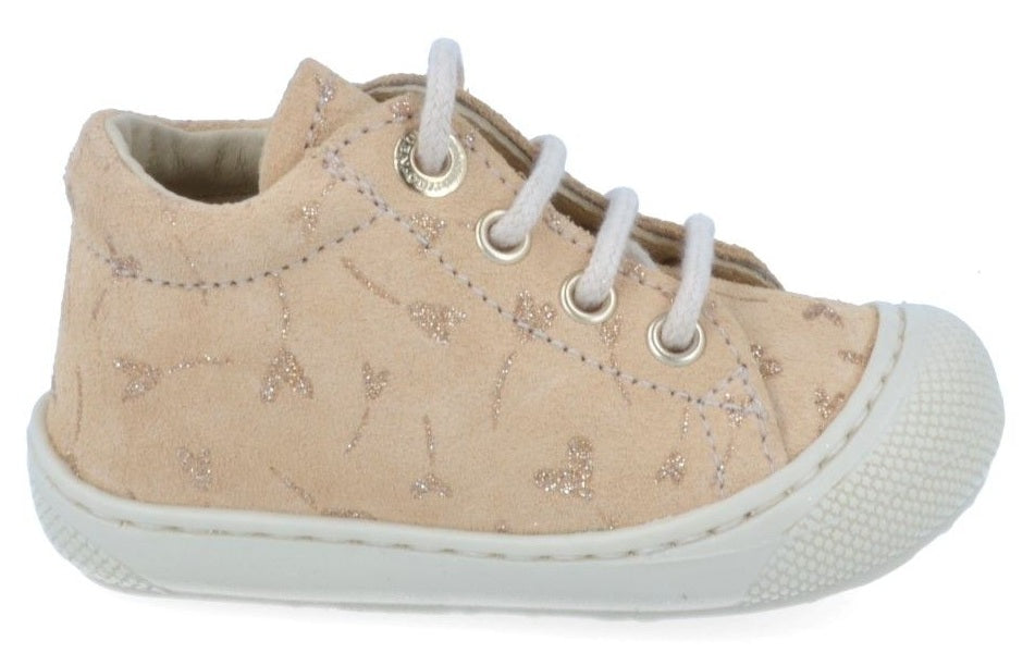 Naturino Babyschoen - Naturino Babyschoenen - Geel | Flower Heart Vanilla