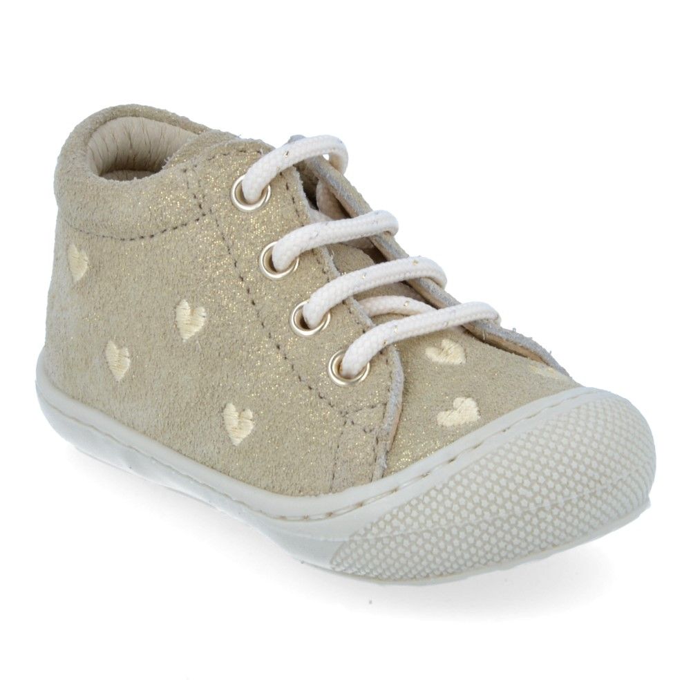 Naturino Babyschoen - Naturino Babyschoenen - Goud | Cocoon Embre Haerts Glitter Platinum