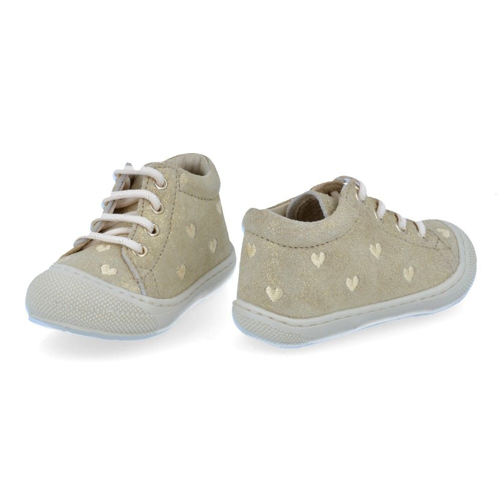 Naturino Babyschoen - Naturino Babyschoenen - Goud | Cocoon Embre Haerts Glitter Platinum