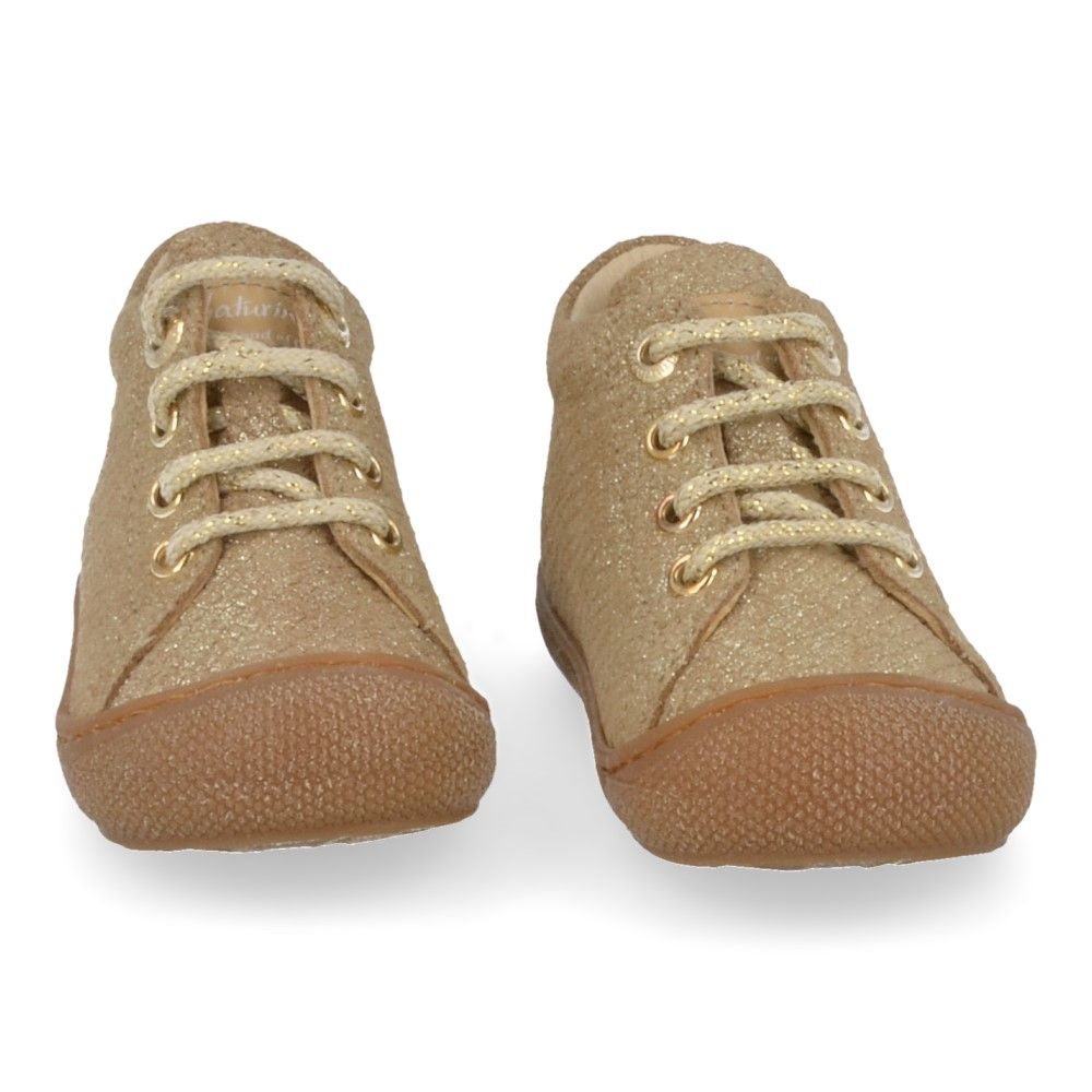 Naturino Babyschoen - Naturino Babyschoenen - Goud | Cocoon Suede Lizard