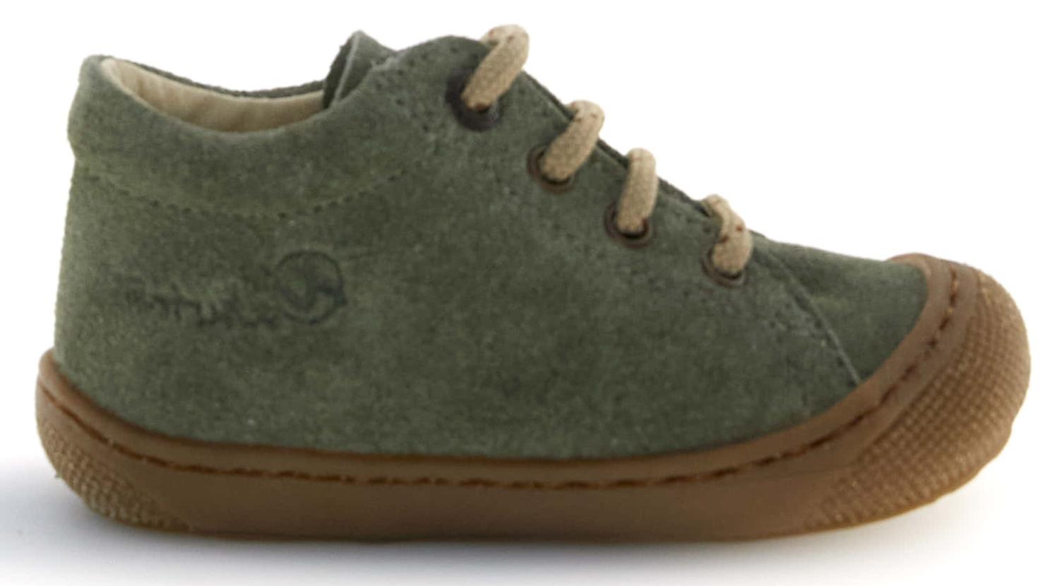 Naturino Babyschoen - Naturino Babyschoenen - Groen | Cocoon Suede Honey olive sand