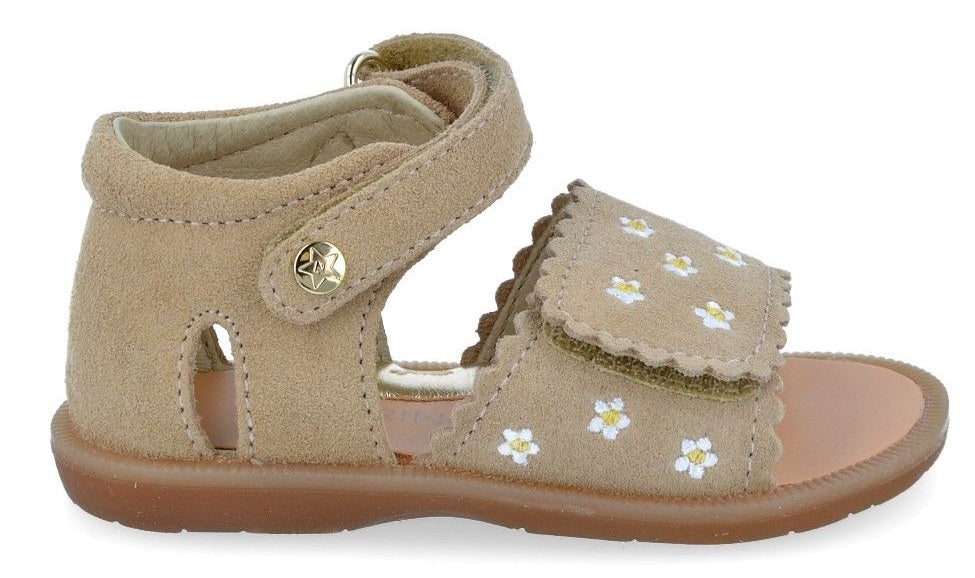 Naturino Sandaal - Naturino Kinderschoenen - Beige | Maya Embroid Lemonsoda