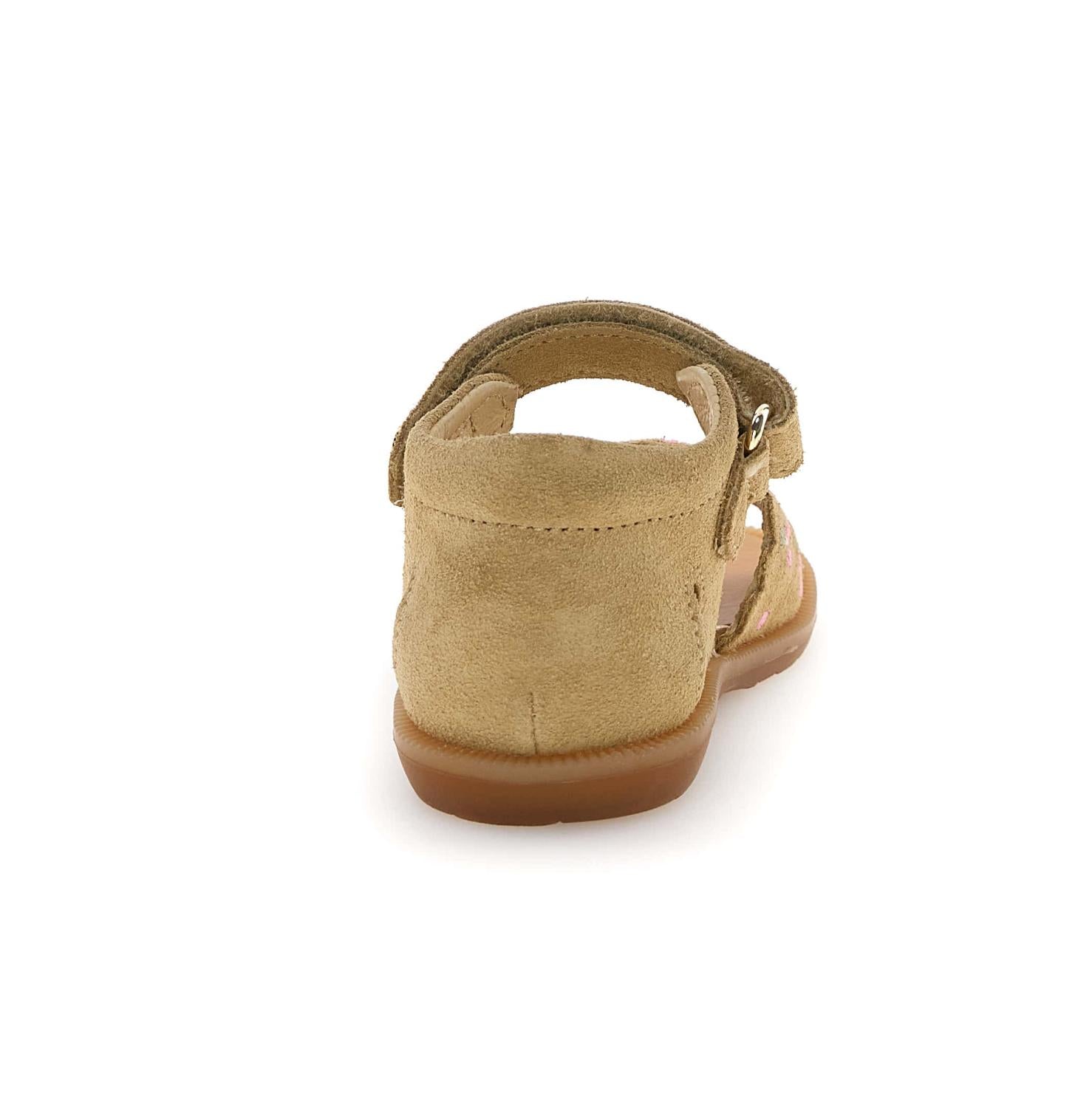 Naturino Sandaal - Naturino Kinderschoenen - Beige | Maya Embroid Lemonsoda Cherry