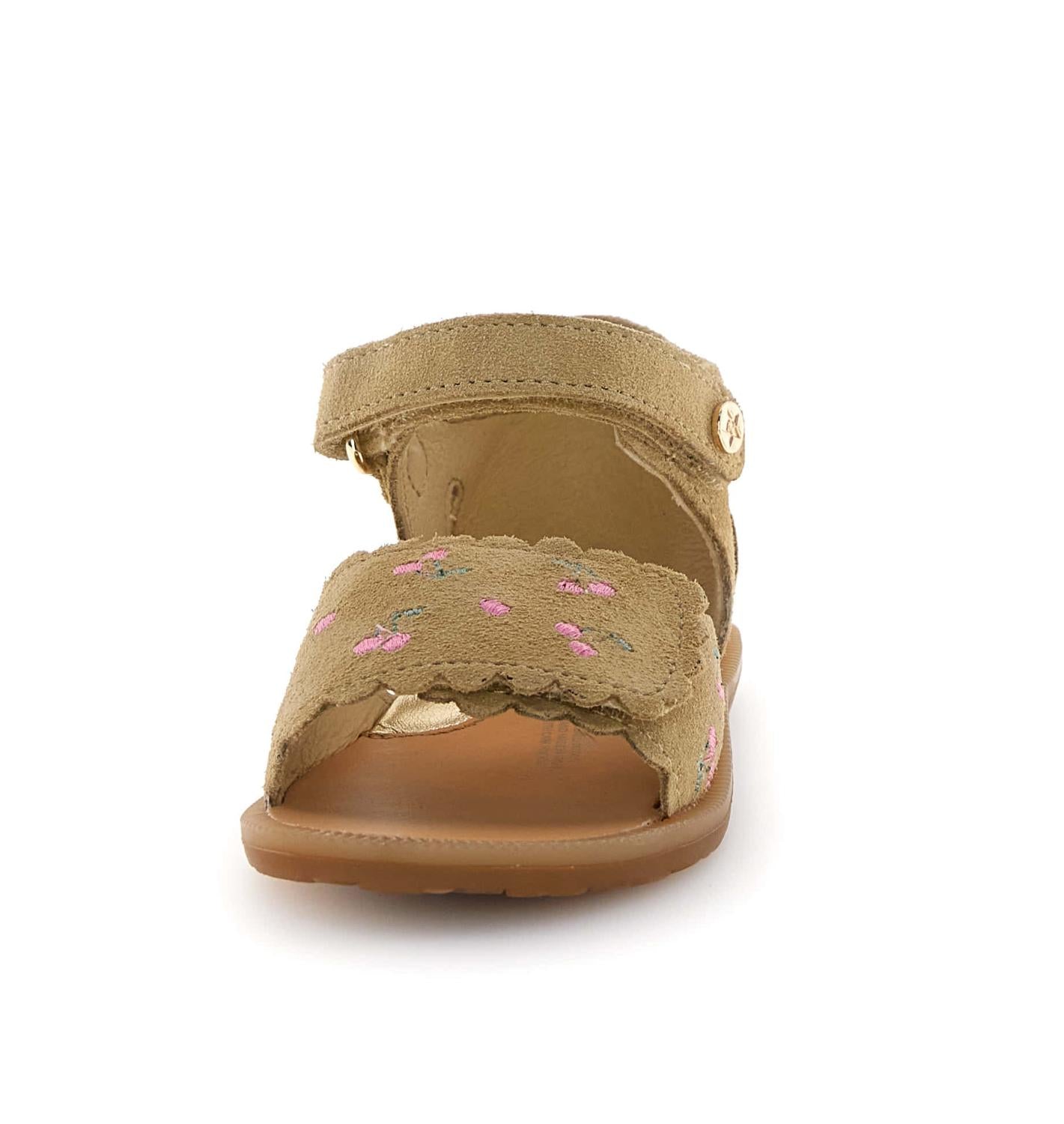 Naturino Sandaal - Naturino Kinderschoenen - Beige | Maya Embroid Lemonsoda Cherry