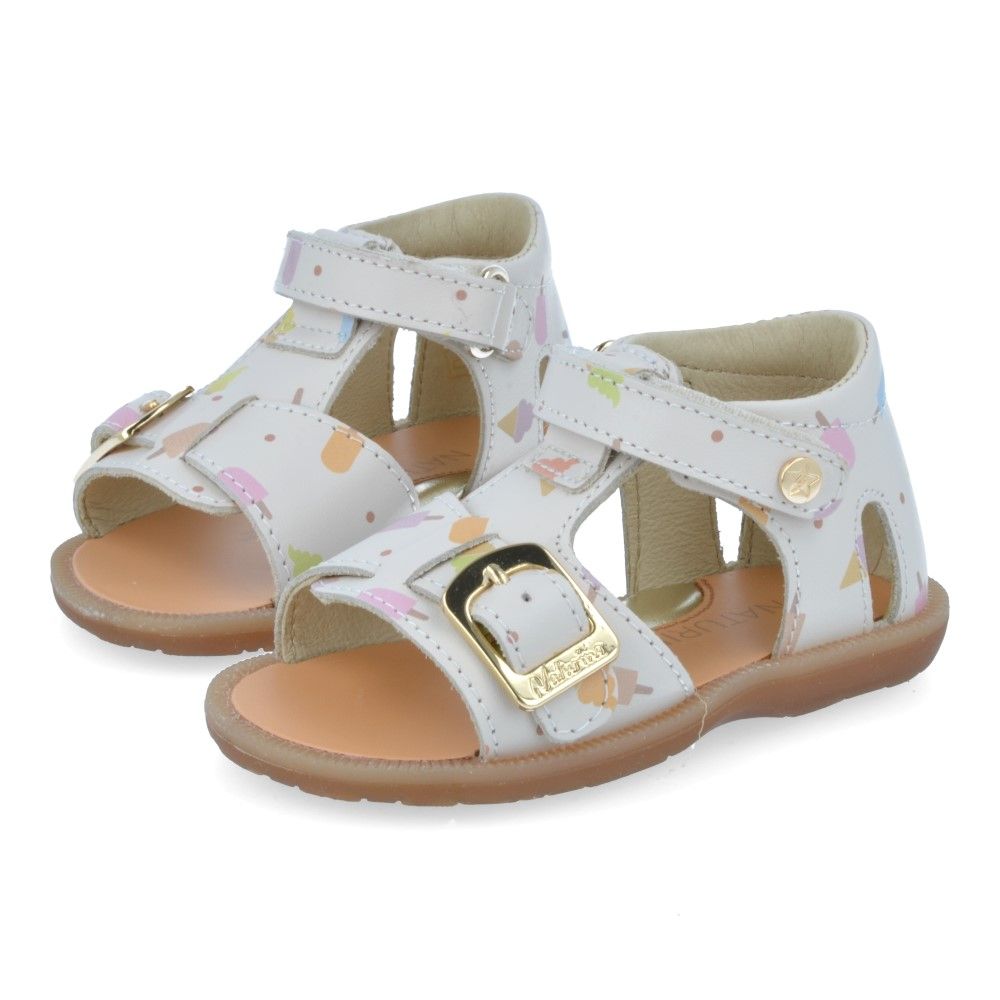 Naturino Sandaal - Naturino Kinderschoenen - Off White | Quarzo