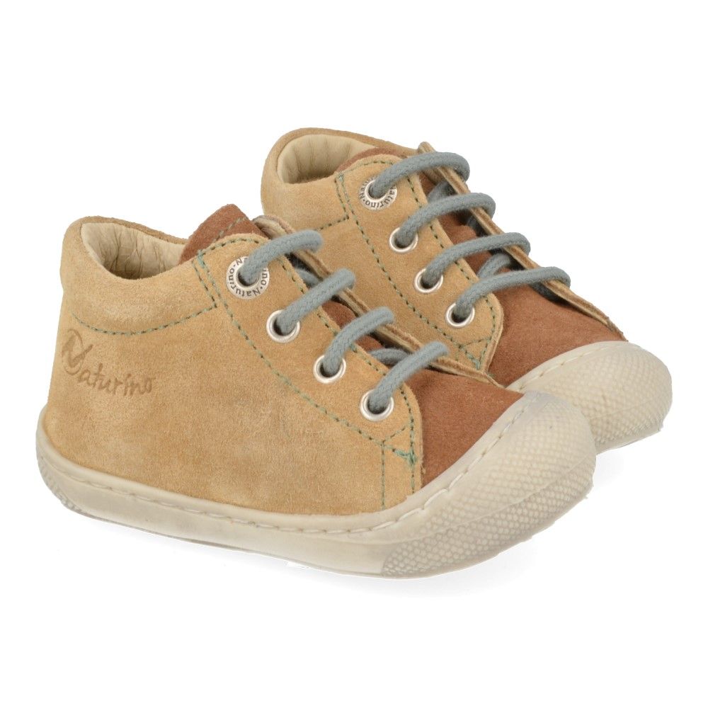 Naturino Veterschoen - Naturino Kinderschoenen - Beige | Cocoon Suede Brown Sand Sage