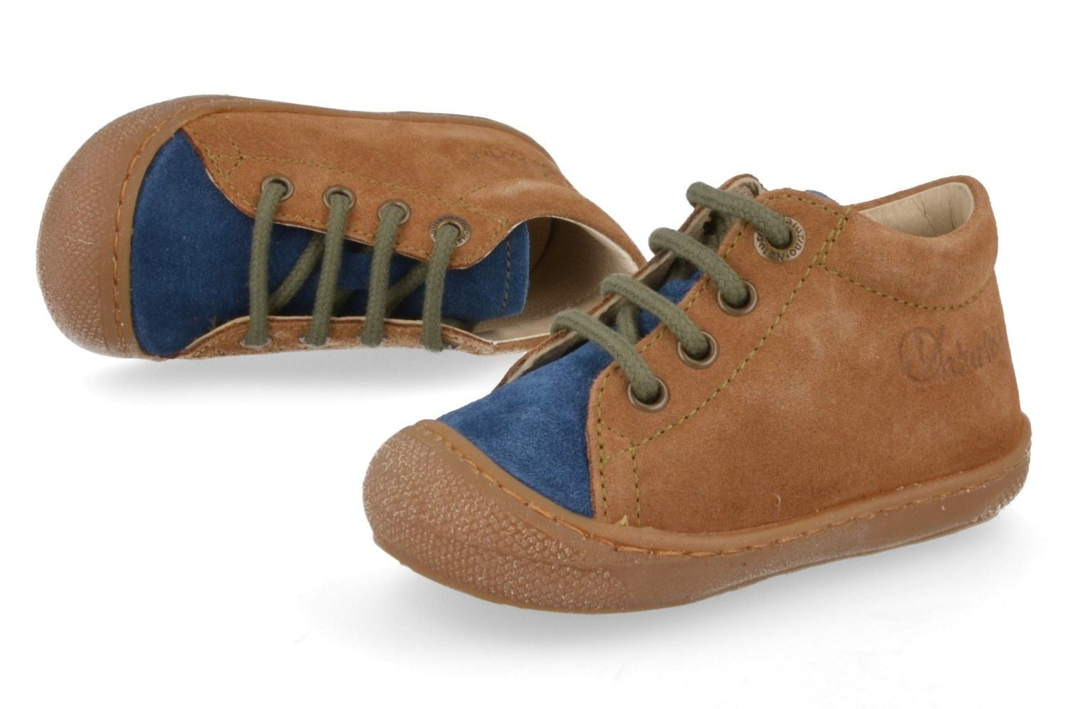 Naturino Veterschoen - Naturino Kinderschoenen | Cocoon Suede Indigo Militaire